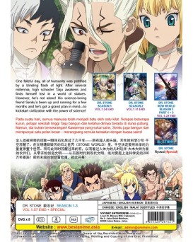 ENG DUB * DR. STONE SEASON 1-3  VOL.1-57 END + SPECIAL